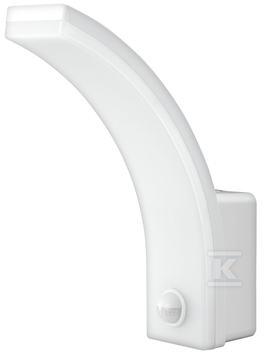 Lampa elewacyjna LED z czujnikiem ruchu „EL HOME” ML-21B7 White – zewnętrzna, czujniki zmierzchowy i PIR, 20W, IP65, 140° B71A922