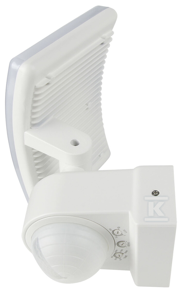 Naświetlacz LED z czujnikiem ruchu "EL HOME" ML-40B7 White - zewnętrzna, czujniki zmierzchowy i PIR, 30W, IP65, 240°, AC 230V B71A940 - obrazek 3