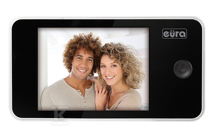 Wideo-wizjer do drzwi "EURA" VDP-01C1 ERIS srebrny 3,2" LCD C11A101 - obrazek 2