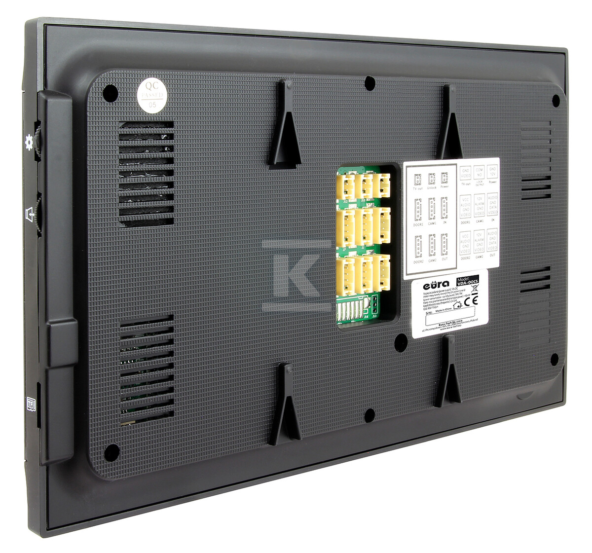 Wideodomofon "EURA" VDP-00C5 - czarny, monitor 7", WiFi, kamera 1080p, RFID, szyfrator C51A100 - obrazek 3