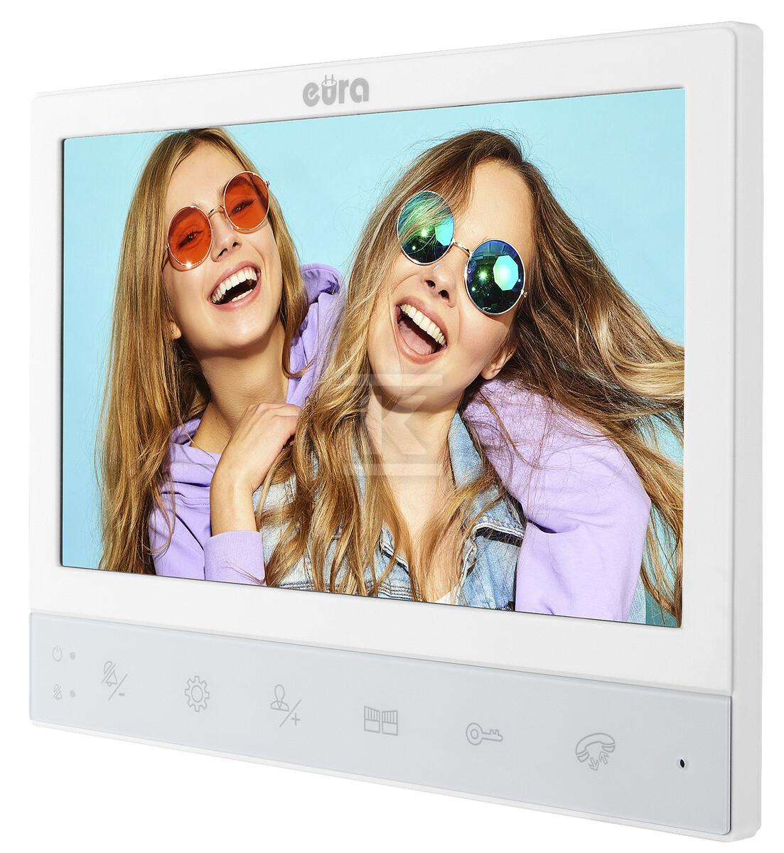 Monitor "EURA" VDA-02C5 - biały, LCD 7", AHD, obsługa 2 wejść C53A105 - obrazek 2