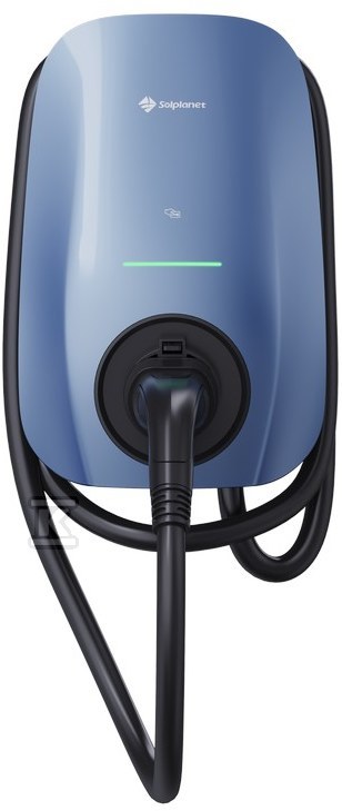 Stacja ładowania trójfazowa Solplanet EV AC SOL22H-WP1 Morandi Blue, NFC, WIFI, Bluethooth, RS485, 3x karty RFID, wtyk typu 2 (IEC62196-2) kabel 5m - obrazek 1