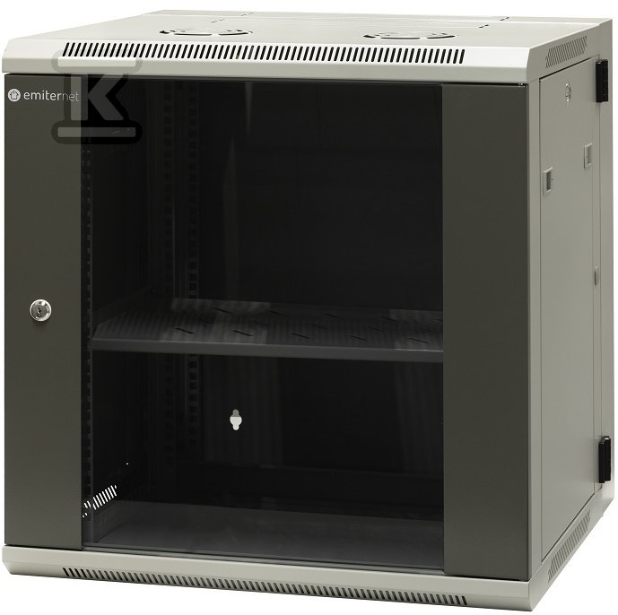 Szafa 19" dzielona 12U 600X550X635,kolor szafy- RAL 7044 ,kolor drzwi- RAL 7010 EM/AH6512 - obrazek 1
