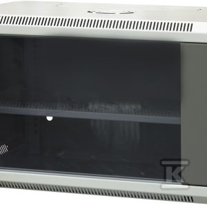 Szafa wisząca 19″ niedzielona 6U 600X450x370,kolor szafy- RAL 7044 ,kolor drzwi- RAL 7010 EM/AP6406 Szafa wisząca 19″ niedzielona 6U 600X450x370,kolor szafy- RAL 7044 ,kolor drzwi- RAL 7010 EM/AP6406