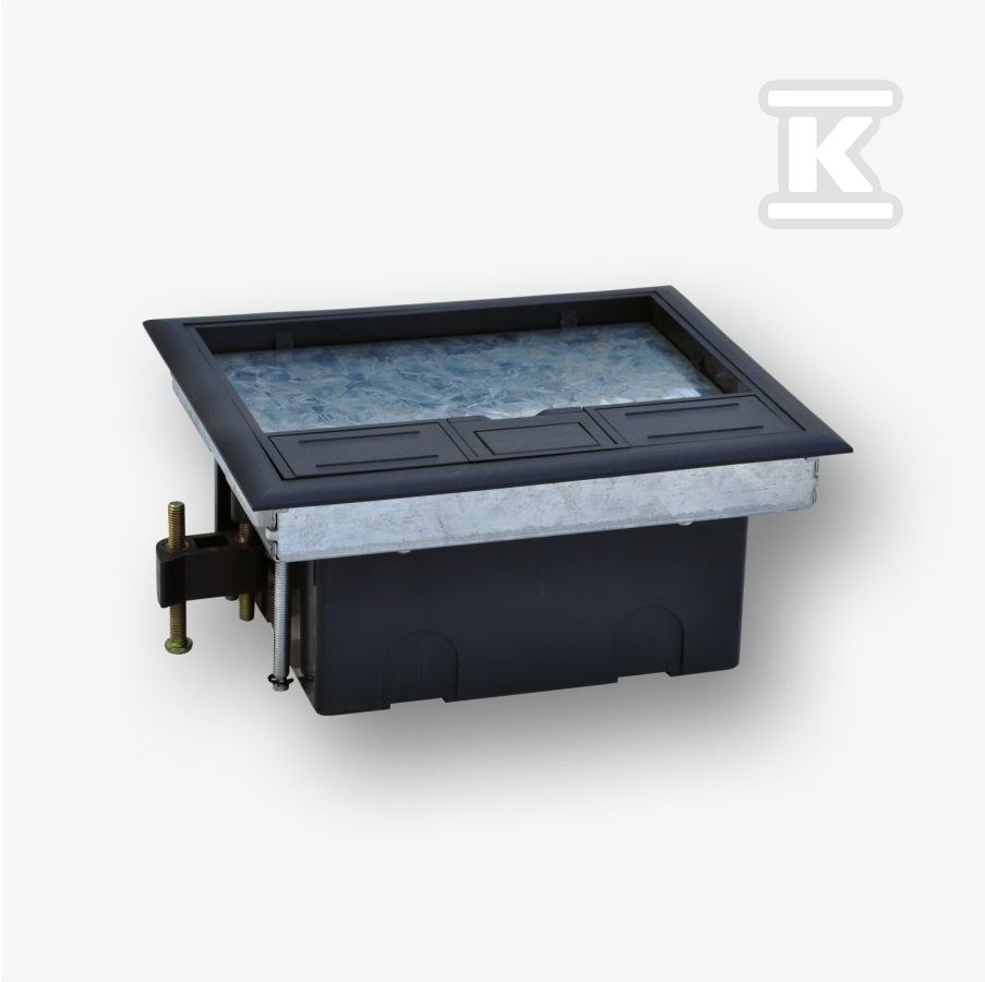 Puszka podłogowa (Floorbox) 8M, do montażu gniazd 4x2M (45x45 mm) EM/FLB-SCF169P - obrazek 1