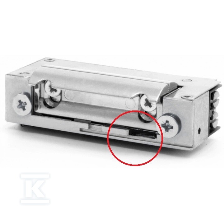 Rygiel elektromagnetyczny (elektrozaczep) XS12UP symetryczny z pamięcią wąski 16,5 mm AC/DC G23A133 - obrazek 1