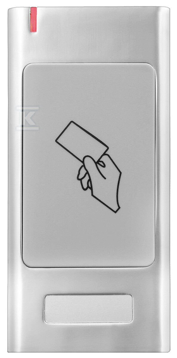 Czytnik kluczy zbliżeniowych "EURA" CR-01H5 - Unique 125 kHz, IP66, DC 12-24V, 2000 użytkowników, metalowy, wandaloodporny H51A701 - obrazek 1