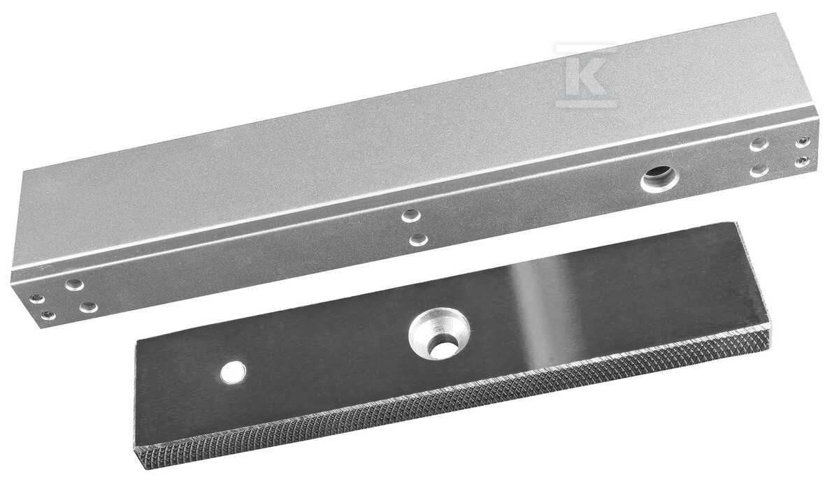 Zwora elektromagnetyczna "EURA" ZE-50H5 - nawierzchniowa, 280 KG, LED, 12VDC/ 24VDC H53A750 - obrazek 2