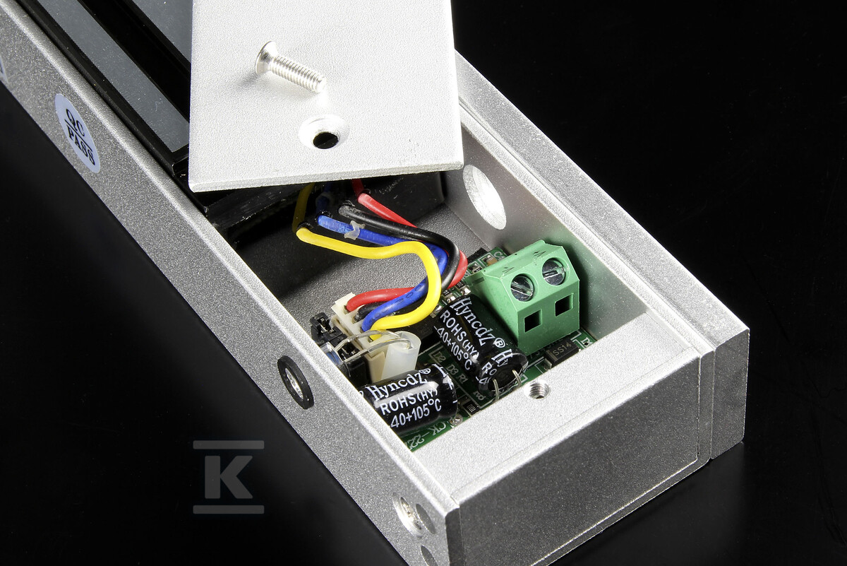 Zwora elektromagnetyczna "EURA" ZE-50H5 - nawierzchniowa, 280 KG, LED, 12VDC/ 24VDC H53A750 - obrazek 3