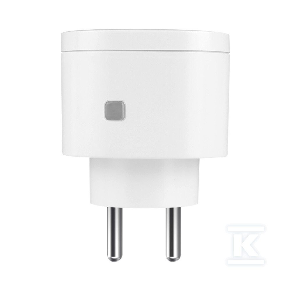 Inteligentne gniazdko WiFi z licznikiem energii "EL HOME" WA-20H6 - AC 230V/ 50Hz, 10A, IP20, Typ E, Tuya App H61H120 - obrazek 1