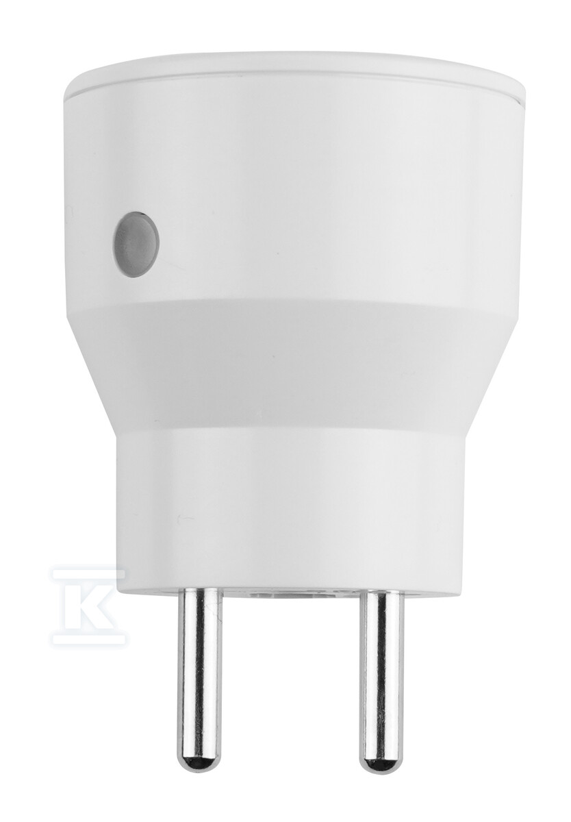 Gniazda sterowane radiowo "EL HOME" RCS-50H6v2R - białe, AC 230V/ 50Hz, 433,92 MHz, 10A, IP20, Typ E, zasięg do 40m ( 2 gniazda) H61H151 - obrazek 2