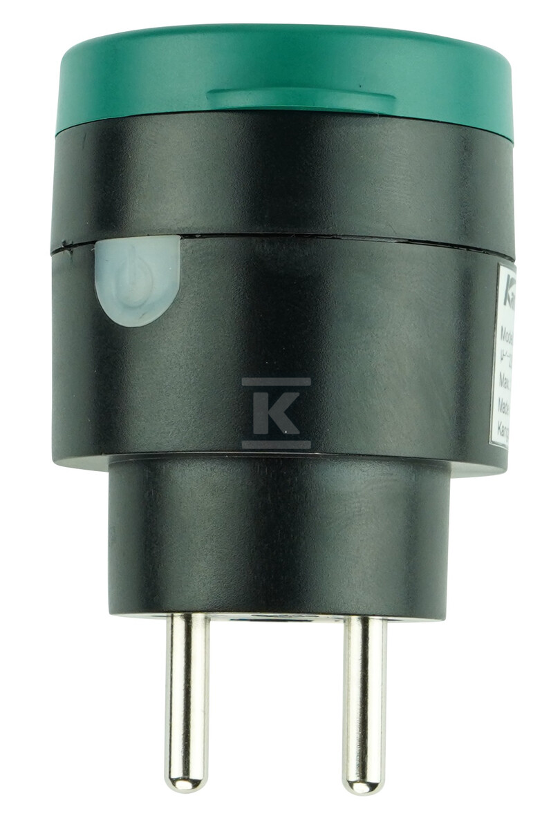 Gniazdo sterowane radiowo "EL HOME" RCS-60H6 - czarne, AC 230V/ 50Hz, 433,92 MHz, 10A, IP44, Typ E, zasięg do 40m H61H160 - obrazek 2