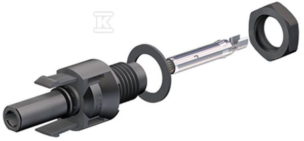 Gniazdo panelowe do montażu w falownikach w instalacjach fotowoltaicznych, montaż w obudowie // przekrój przewodu: 4 mm2 lub 6mm2 MC-PV-ADBP4-S2/6