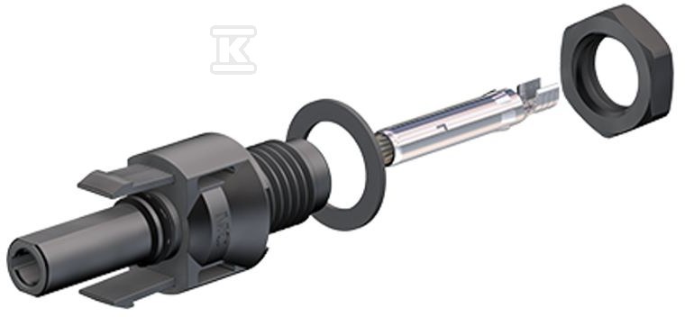 Gniazdo panelowe do montażu w falownikach w instalacjach fotowoltaicznych, montaż w obudowie // przekrój przewodu: 4 mm2 lub 6mm2 MC-PV-ADBP4-S2/6 - obrazek 1