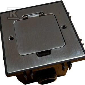 Box podłogowy mini 2M, IP44, puszka podłogowa do montażu gniazd zasilających standardu 45 mm (2M) w podłogach twardych (beton) EM/FLB-SDF1ZNC Box podłogowy mini 2M, IP44, puszka podłogowa do montażu gniazd zasilających standardu 45 mm (2M) w podłogach twardych (beton) EM/FLB-SDF1ZNC
