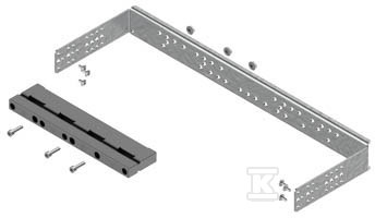 Wspornik z nośnikiem BBS 4-bieg. szerokość 2 (500), do szyn prądowych o rozstawie 60mm, montaż szyn w pionie na WP-A/WP-T LG-B60-V2 P4 001341704 - obrazek 1