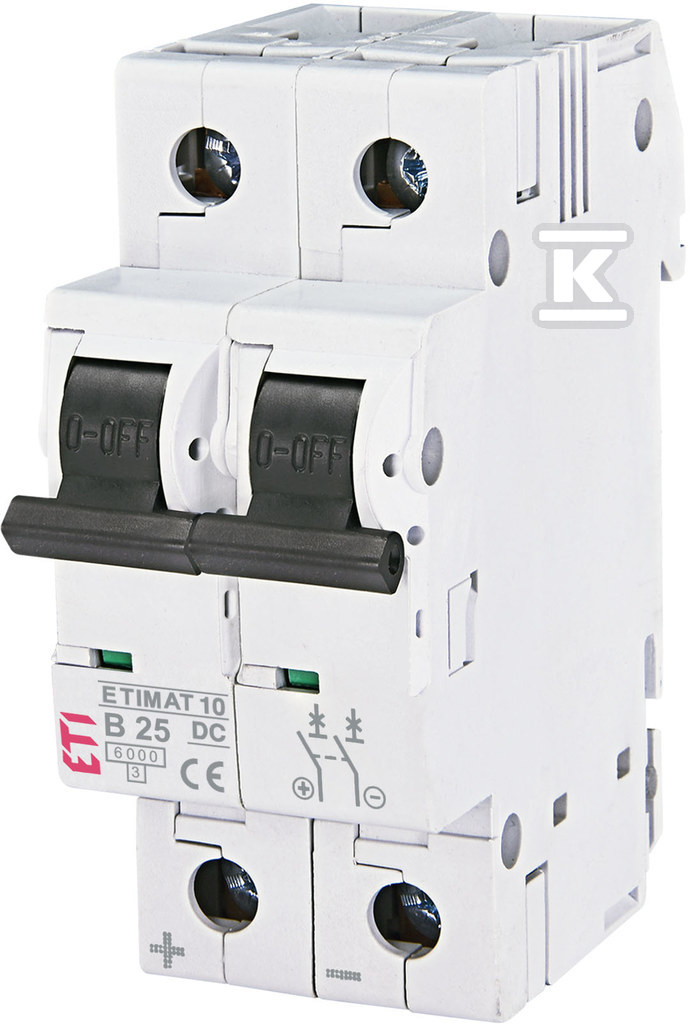 Wyłącznik nadprądowy DC ETIMAT 10-DC 2P B25 6KA 002128718