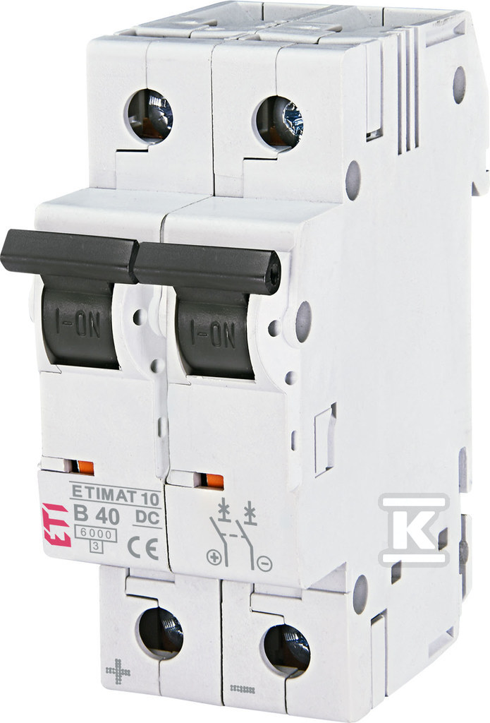 Wyłącznik nadprądowy DC ETIMAT 10-DC 2P B40 6KA 002128720