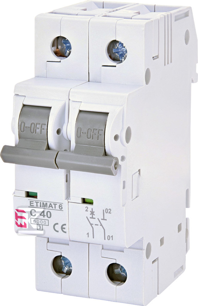 Wyłącznik nadprądowy ETIMAT 6 1p+N C40 002142520 - obrazek 1