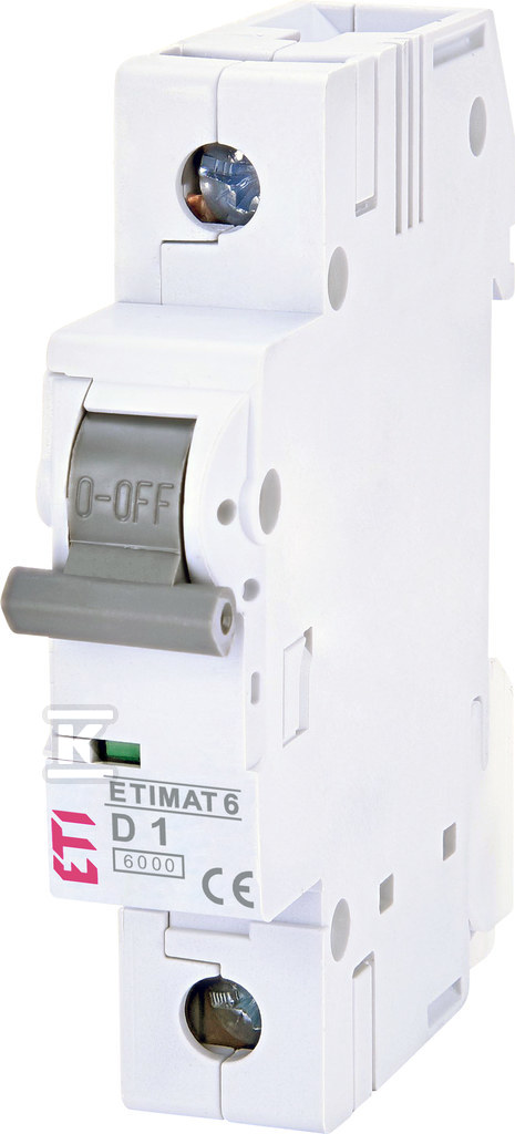 Wyłącznik nadprądowy ETIMAT 6 1p D1 002161504 - obrazek 1
