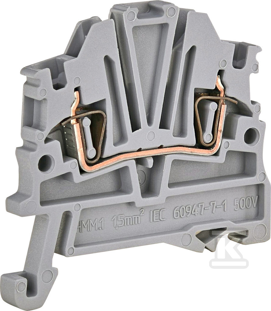 Złączka sprężynowa 1,5 mm2 (szara) ESP-HMM.1 003903130 - obrazek 1