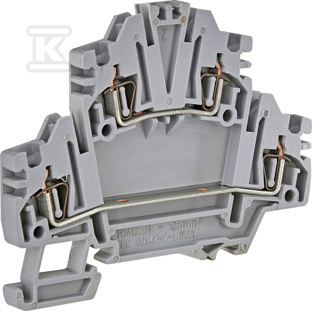 Złączka sprężynowa 2-poziomowa 1,5 mm2 (szara) ESP2-HMD.1 003903183 - obrazek 1