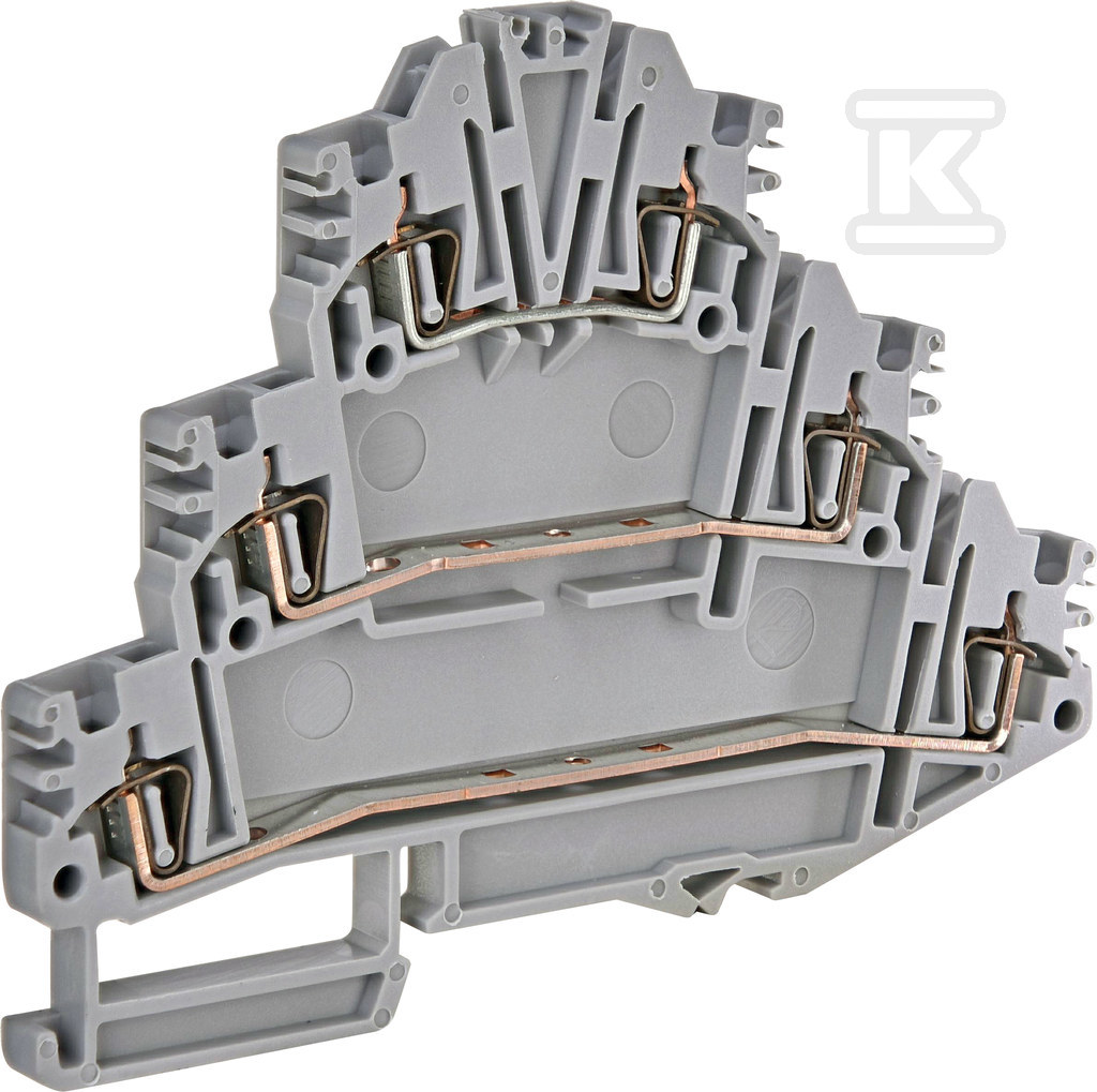 Złączka sprężynowa 3-poziomowa 2,5 mm2 (szara) ESP3-HLD.2 003903186 - obrazek 1
