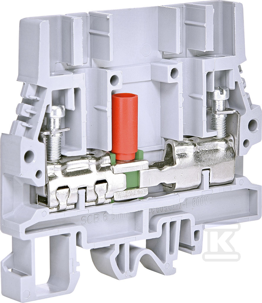 Złączka gwintowa pomiarowa rozłączalna (szara) 6 mm2 ESC-SCB.6 003903220 - obrazek 1