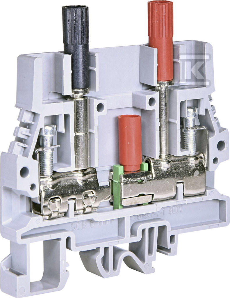 Złączka gwintowa pomiarowa rozłączalna (szara) 6 mm2 ESC-SCB.6/CD 003903222 - obrazek 1