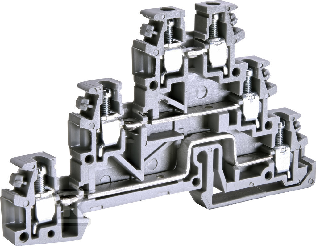 Złączka gwintowa 3-poziomowa 2,5 mm2 (szara) ESC-TLD.2 003903247