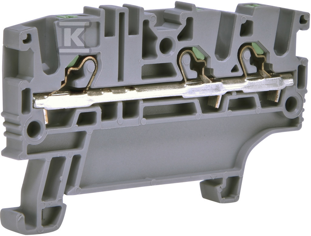 Złączka sprężynowa 2,5 mm2 PUSH-IN (szara) ESH-EFC.2/1+2 003903253 - obrazek 1
