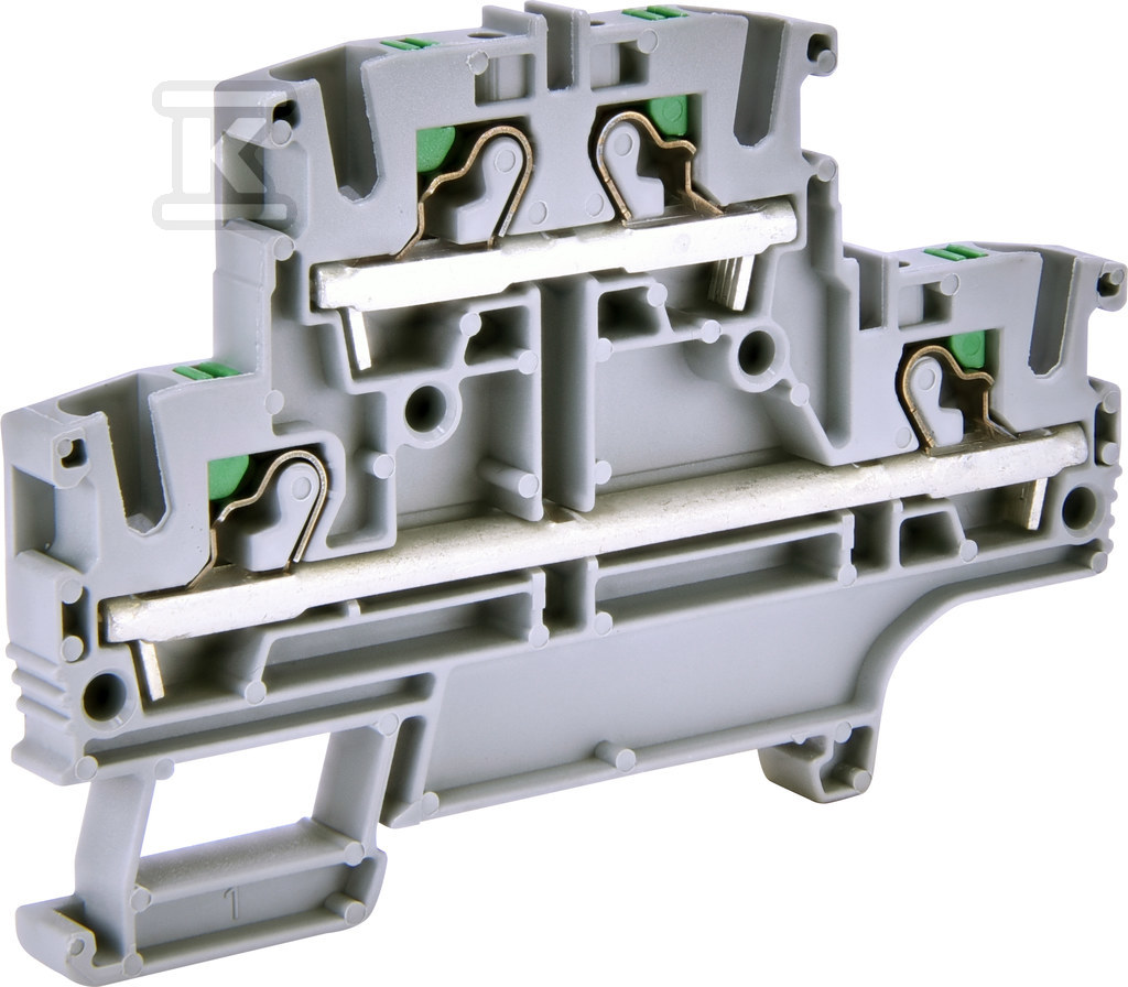 Złączka sprężynowa 2-poziomowa 4 mm2 PUSH-IN (szara) ESH-EFD.4 003903268 - obrazek 1