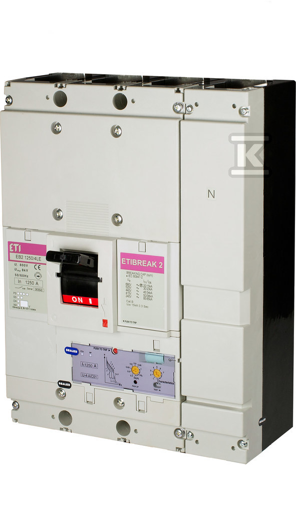 Wyłącznik mocy 4P, 100kA, wyzw. elektroniczny EB2 1600/4E-RC 1600A 4P APGN 004672282 - obrazek 1