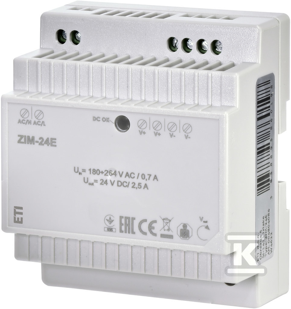 Zasilacz 24V DC 60W ZIM-24E 004804084 - obrazek 1