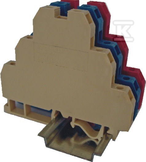 Złączka gwintowa 3piętrowa neutralna (2,5 mm2) (niebieska) VS 2,5 NAI 3N 003901341