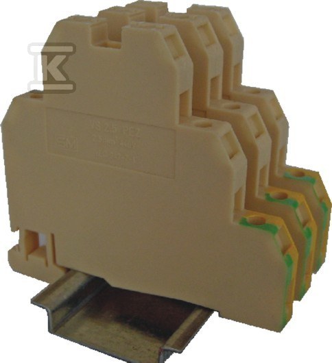Złączka gwintowa piętrowa (2.5mm2 z zac. uziom.) VS 2,5 PE2 003901386 - obrazek 1