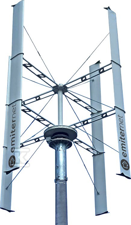 Turbina wiatrowa o mocy 1000W. System pracy Off Grid / Hybrydowy HIP-TURBINA1000