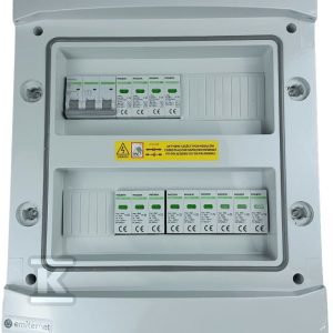 Rozdzielnica DCAC hermetyczna IP65 EMITER z ogranicznikiem przepięć DC Noark 1000V typu 2, 3 x MPPT / ogr. AC Noark typ 2, 40A 3-F EM-149N_DCAC Rozdzielnica DCAC hermetyczna IP65 EMITER z ogranicznikiem przepięć DC Noark 1000V typu 2, 3 x MPPT / ogr. AC Noark typ 2, 40A 3-F EM-149N_DCAC