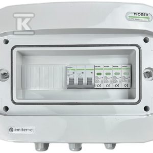 Rozdzielnica AC hermetyczna IP65 EMITER z ogranicznikiem przepięć AC Dehn typ 2, 50A 3-F EM-212N_AC Rozdzielnica AC hermetyczna IP65 EMITER z ogranicznikiem przepięć AC Dehn typ 2, 50A 3-F EM-212N_AC