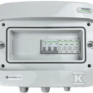 Rozdzielnica AC hermetyczna IP65 EMITER z ogranicznikiem przepięć AC Noark typ 2, 63A 3-F EM-271N_AC Rozdzielnica AC hermetyczna IP65 EMITER z ogranicznikiem przepięć AC Noark typ 2, 63A 3-F EM-271N_AC