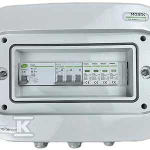 Rozdzielnica AC hermetyczna IP65 EMITER z ogranicznikiem przepięć AC Noark typ 2, 32A 3-F EM-299N_AC Rozdzielnica AC hermetyczna IP65 EMITER z ogranicznikiem przepięć AC Noark typ 2, 32A 3-F EM-299N_AC