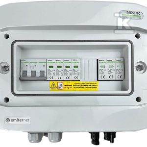 Rozdzielnica DCAC hermetyczna IP65 EMITER z ogranicznikiem przepięć DC Noark 1000V typu 2, 1 x MPPT / ogr. AC Noark typ 2, 20A 3-F EM-41N_DCAC Rozdzielnica DCAC hermetyczna IP65 EMITER z ogranicznikiem przepięć DC Noark 1000V typu 2, 1 x MPPT / ogr. AC Noark typ 2, 20A 3-F EM-41N_DCAC