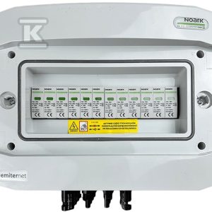 Rozdzielnica DC hermetyczna IP65 EMITER z ogranicznikiem przepięć DC Noark 1000V typu 1+2, 4x MPPT EM-426N_DC Rozdzielnica DC hermetyczna IP65 EMITER z ogranicznikiem przepięć DC Noark 1000V typu 1+2, 4x MPPT EM-426N_DC