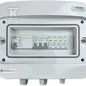 Rozdzielnica AC hermetyczna IP65 EMITER z ogranicznikiem przepięć AC Noark typ 2, 50A 3-F EM-470N_AC Rozdzielnica AC hermetyczna IP65 EMITER z ogranicznikiem przepięć AC Noark typ 2, 50A 3-F EM-470N_AC