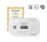 Czujnik czadu „EL HOME” CD-18A2v2300/B – certyfikat CNBOP-PiB – wyrób budowlany, DC 3V (2x LR6), LCD, 2 lata gwarancji, test 300 ppm A21A477