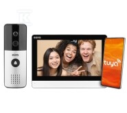 Wideodomofon bezprzewodowy „EURA” WVP-07A3-TY – czarny, 7″, WiFi, zasięg do 100m, AHD, Tuya, 160°, slot kart SD do 128GB A31A125