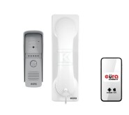 Wideodomofon „EURA” VDP-50A3 „PROXIMA” biały – unifon z WiFi, obsługa 1 wejścia, aplikacja Eura Connect A31A150 - obrazek 1