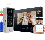 Wideodomofon EURA VDP-90A3 DELTA + - czarny, 7 cali, WiFi, otwieranie 2 wejść, szyfrator, czytnik zbliżeniowy, AHD, Tuya A31A195 - obrazek 1