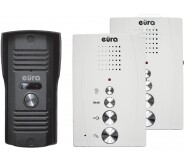 Domofon "EURA" ADP-51A3 "DIFESA" - 1-rodzinny, 2 unifony, interkom, biały A31A251 - obrazek 1