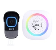 Dzwonek bezprzewodowy "EURA" WDP-46A3 WHITE - biały, możliwość rozbudowy, AC 230V, 60 melodii, zasięg do 200m, regulacja głośności, wizytownik A31A364 - obrazek 1